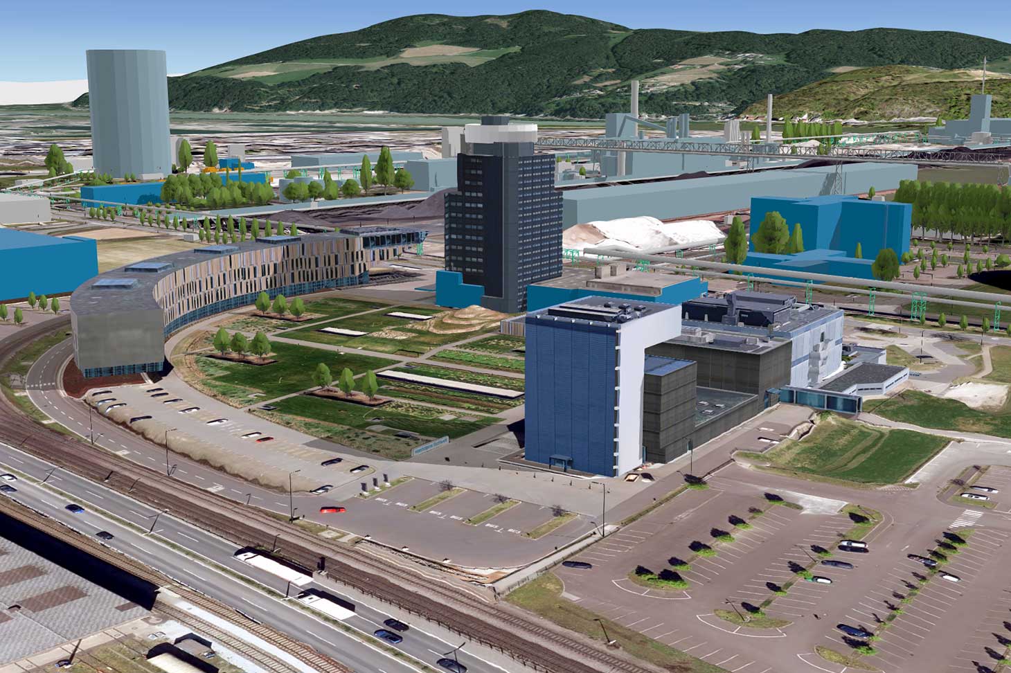 3D Modell voestalpine Stahlwelt, Geoinformationssystem