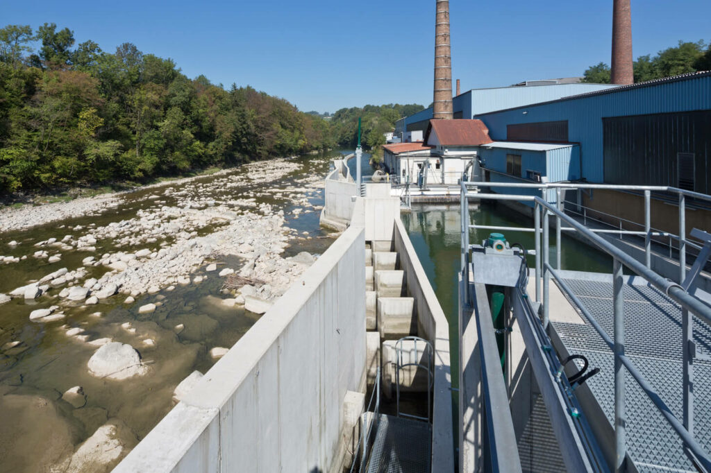 Fish ladders at the Ybbs power station