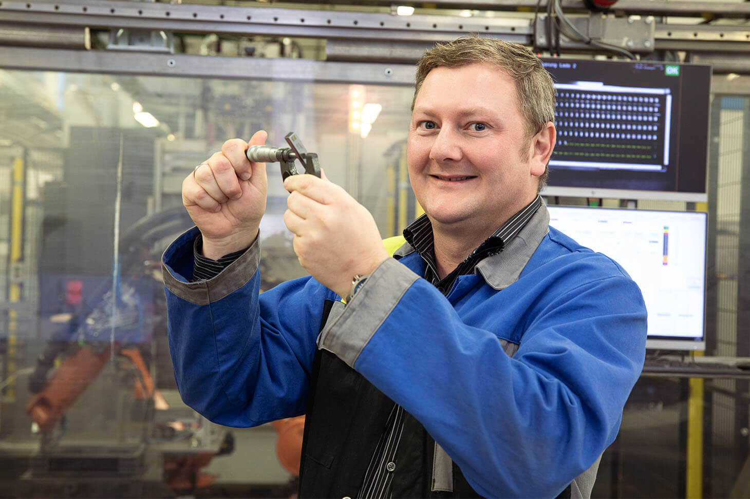 Portrait Stefan K., Leiter der mechanisch-physikalischen Prüfung