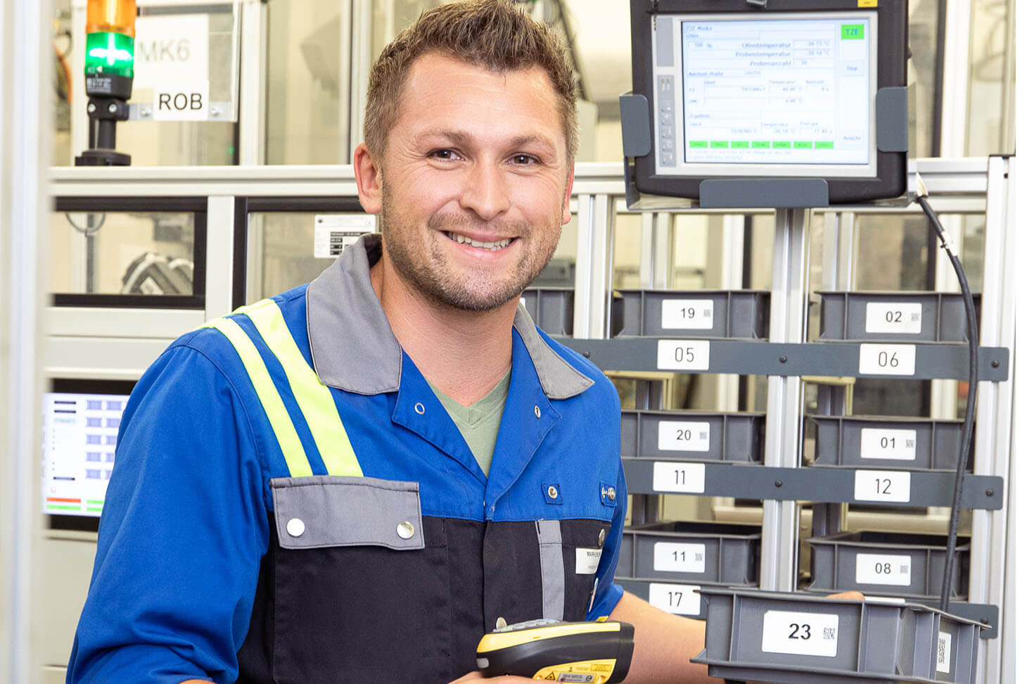 Portrait Markus M., Gesamtprojektleiter und betrieblicher Leiter des Prüfzentrums