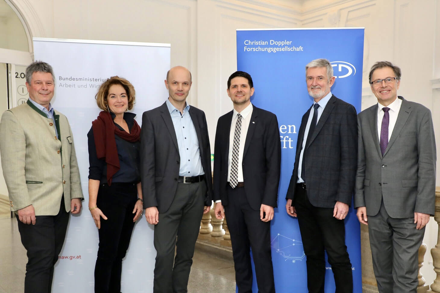 Group photo at the opening of the Christian Doppler Laboratory at the Montanuniversität Leoben