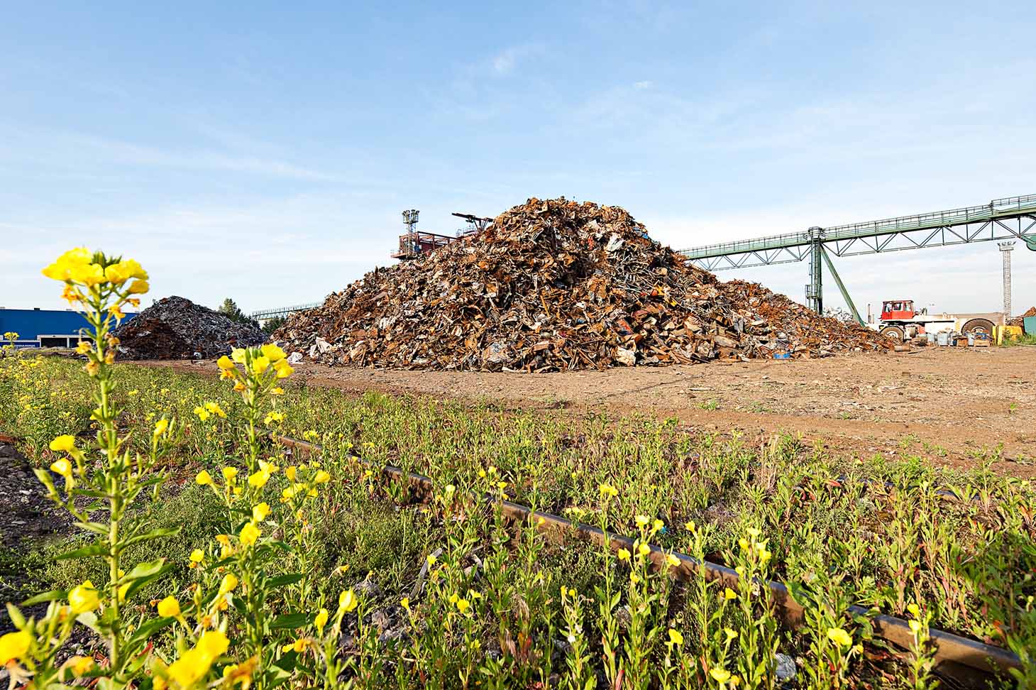 Scrap yard at voestalpine