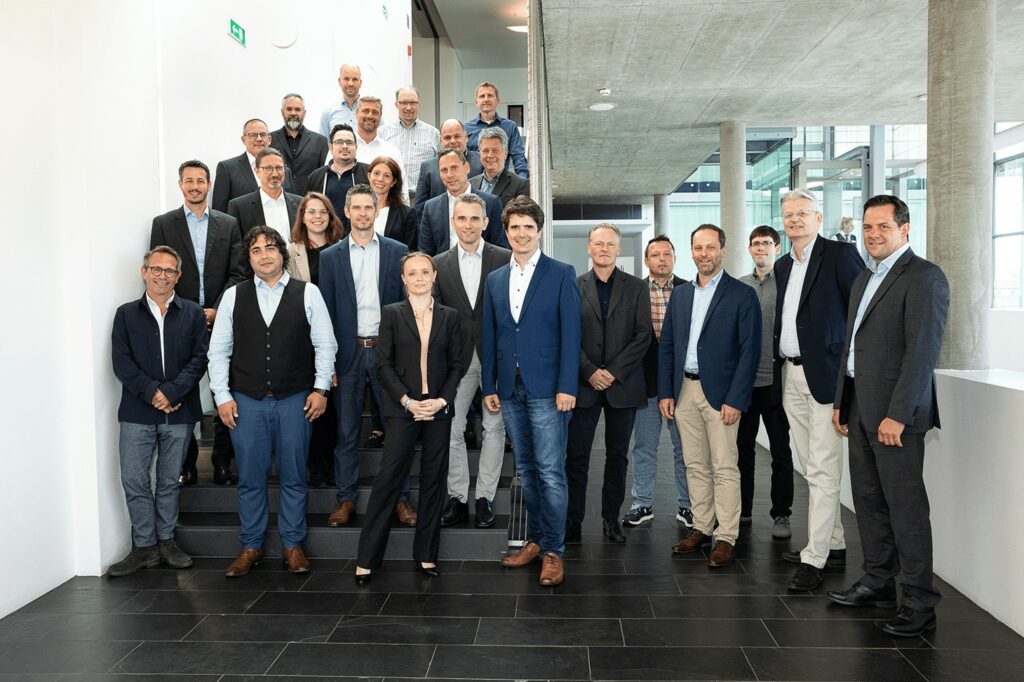 Projekt-Team „Digital Products“ Gruppenfoto beim Closedown Meeting